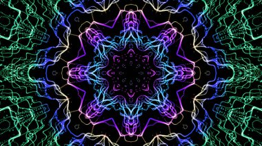 Soyut kaleidescopic club, parti, tv şovları, konserler, müzik korumaları, gece kulüpleri, diskolar ve trance olayları partilerde vj projeksiyonları için sahne ışıkları uygundur.