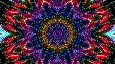 Soyut sürekli değişen ışık, Festival arka plan.