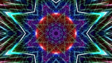 Soyut sürekli değişen ışık, Festival arka plan.