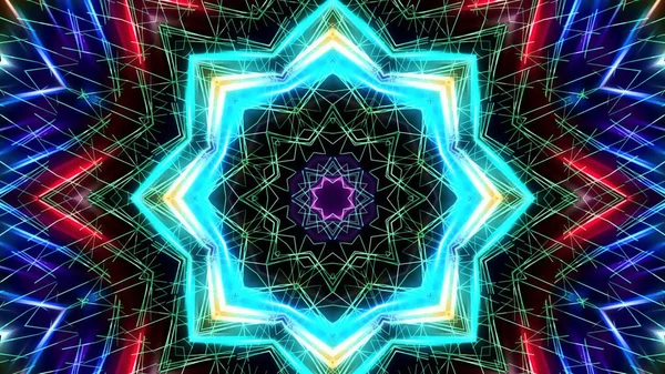 Abstrakte Kaleidoskopische Lichter Festlicher Hintergrund — Stockfoto