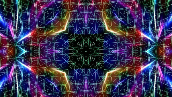 Abstrakte Kaleidoskopische Lichter Festlicher Hintergrund — Stockfoto