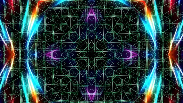 Abstrakte Kaleidoskopische Lichter Festlicher Hintergrund — Stockfoto