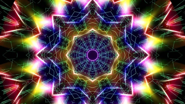 Abstrakte Kaleidoskopische Lichter Festlicher Hintergrund — Stockfoto