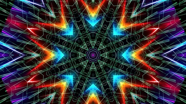 Abstrakte Kaleidoskopische Lichter Festlicher Hintergrund — Stockfoto