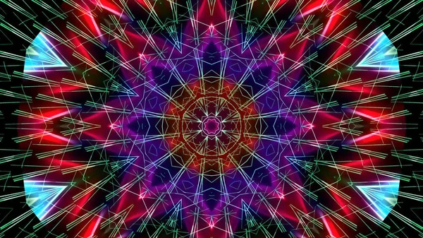 Abstrakte Kaleidoskopische Lichter Festlicher Hintergrund — Stockfoto
