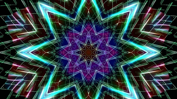 Abstrakte Kaleidoskopische Lichter Festlicher Hintergrund — Stockfoto