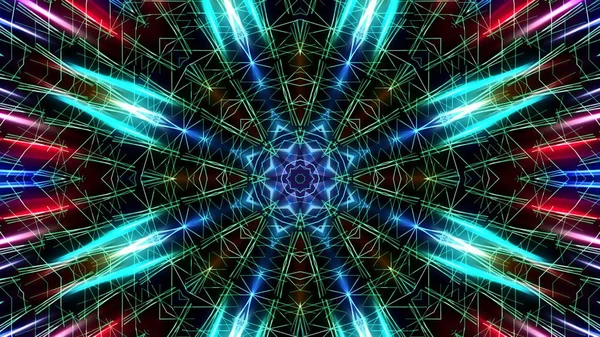Abstract Kaleidoscopic Lights Festive Background — Stock Photo, Image