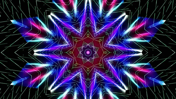 Abstrakte Kaleidoskopische Lichter Festlicher Hintergrund — Stockfoto