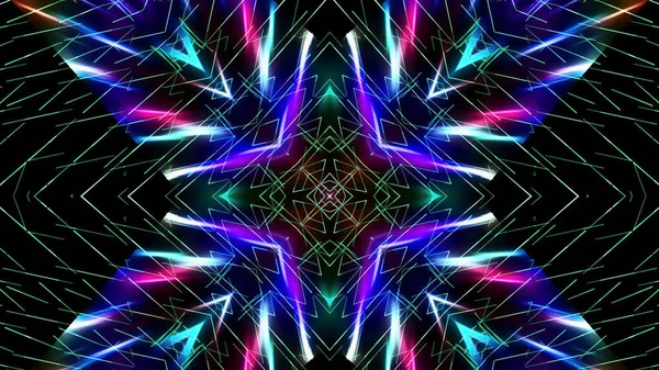 Abstrakte Kaleidoskopische Lichter Festlicher Hintergrund — Stockfoto