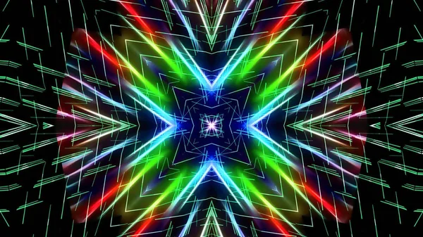 Abstrakte Kaleidoskopische Lichter Festlicher Hintergrund — Stockfoto