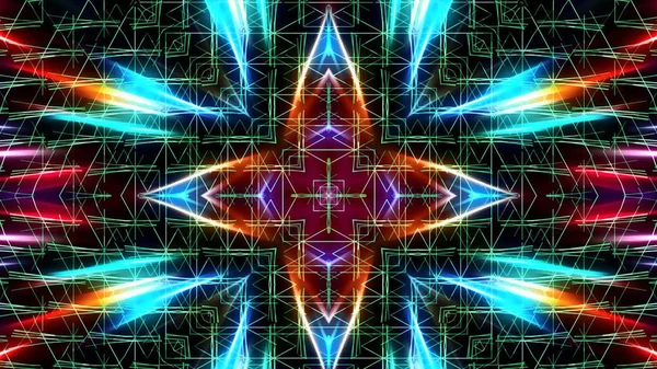 Abstrakte Kaleidoskopische Lichter Festlicher Hintergrund — Stockfoto