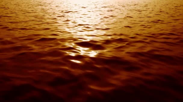 Západ Slunce Moři Schovává Slunce — Stock video
