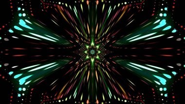 Soyut kaleidescopic club, parti, tv şovları, konserler, müzik korumaları, gece kulüpleri, diskolar ve trance olayları partilerde vj projeksiyonları için sahne ışıkları uygundur.