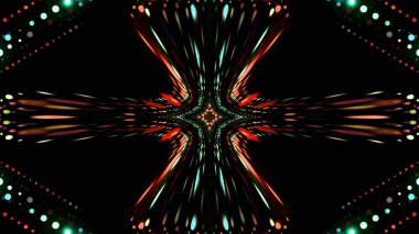 Soyut kaleidescopic club, parti, tv şovları, konserler, müzik korumaları, gece kulüpleri, diskolar ve trance olayları partilerde vj projeksiyonları için sahne ışıkları uygundur.