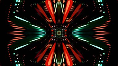 Soyut kaleidescopic club, parti, tv şovları, konserler, müzik korumaları, gece kulüpleri, diskolar ve trance olayları partilerde vj projeksiyonları için sahne ışıkları uygundur.