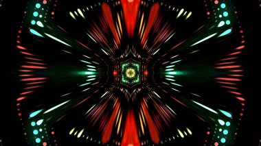 Soyut kaleidescopic club, parti, tv şovları, konserler, müzik korumaları, gece kulüpleri, diskolar ve trance olayları partilerde vj projeksiyonları için sahne ışıkları uygundur.