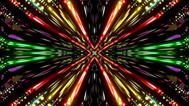 Soyut kaleidescopic club, parti, tv şovları, konserler, müzik korumaları, gece kulüpleri, diskolar ve trance olayları partilerde vj projeksiyonları için sahne ışıkları uygundur.