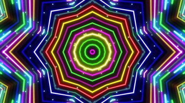 Soyut kaleidescopic club, parti, tv şovları, konserler, müzik korumaları, gece kulüpleri, diskolar ve trance olayları partilerde vj projeksiyonları için sahne ışıkları uygundur.