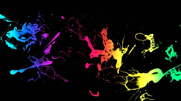 Colorful Paint Splatters Abstract Background — Stock Photo, Image