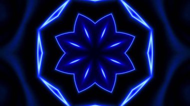 Dekoratif mavi neon ışıkları arka plan