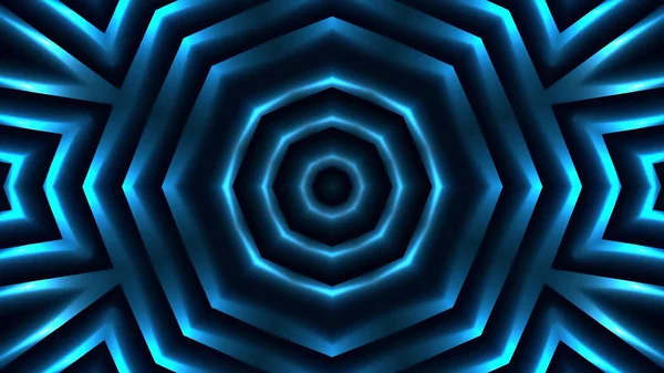 抽象的な幾何学的な青いライトの背景 — ストック写真