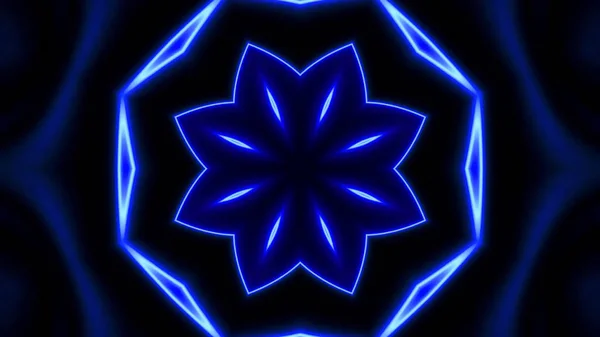 Абстрактный Синий Неоновый Фон — стоковое фото