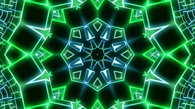 Yeşil mavi 3d fütüristik ışıklar