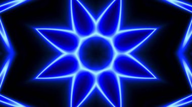 Dekoratif mavi neon ışıkları arka plan