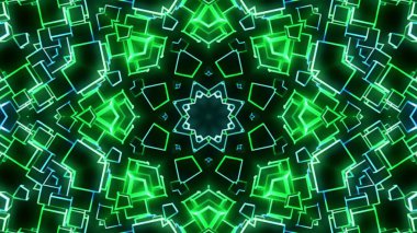 Yeşil mavi 3d fütüristik ışıklar