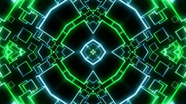 Yeşil mavi 3d fütüristik ışıklar