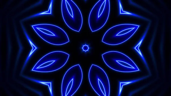 Абстрактний Декоративне Блакитне Неонове Світло Фону — стокове фото