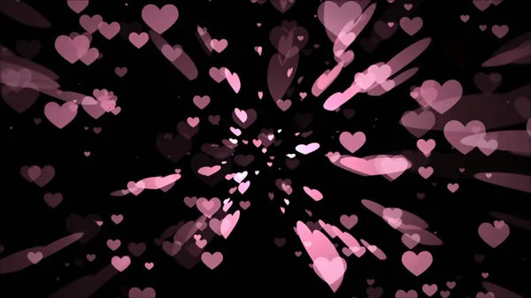 Abstract Background Hearts Festive Style — Stock Photo, Image