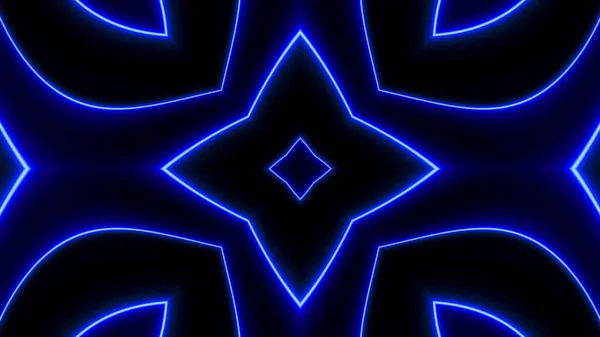 abstract Decorative blue neon lights background