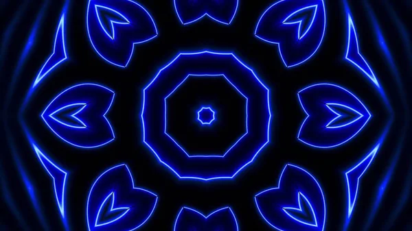 abstract Decorative blue neon lights background