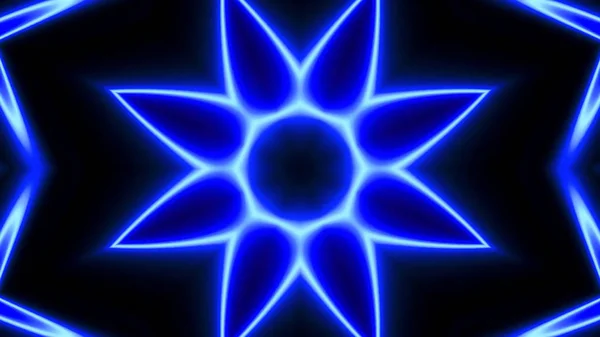 Dekoratif Mavi Neon Işıkları Arka Plan — Stok fotoğraf
