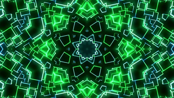 Grün Blau Futuristische Lichter — Stockfoto