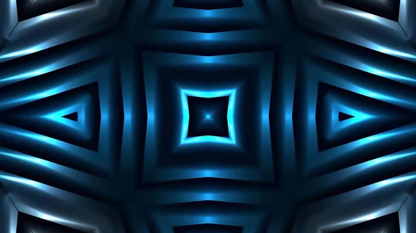 抽象的な幾何学的な青いライトの背景 — ストック写真