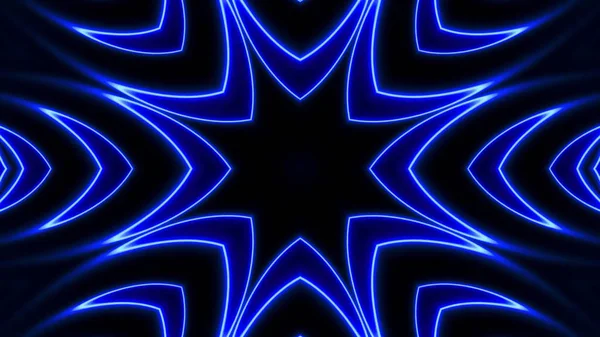 Abstract Decorative Blue Neon Lights Background — Stock Photo, Image