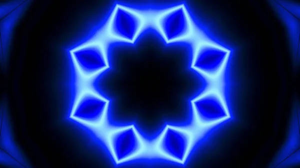 Latar Lampu Neon Biru Abstrak — Stok Foto