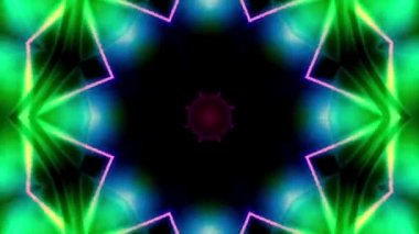 Soyut kaleidescopic club, parti, tv şovları, konserler, müzik korumaları, gece kulüpleri, diskolar ve trance olayları partilerde vj projeksiyonları için sahne ışıkları uygundur.