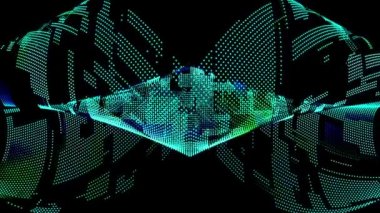 Soyut kaleidescopic club, parti, tv şovları, konserler, müzik korumaları, gece kulüpleri, diskolar ve trance olayları partilerde vj projeksiyonları için sahne ışıkları uygundur.