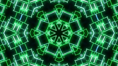 Yeşil mavi 3d fütüristik ışıklar