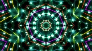 Soyut kaleidescopic club, parti, tv şovları, konserler, müzik korumaları, gece kulüpleri, diskolar ve trance olayları partilerde vj projeksiyonları için sahne ışıkları uygundur.