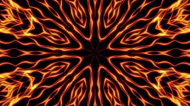 Soyut kaleidoskopik alev arka plan