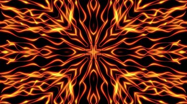 Soyut kaleidoskopik alev arka plan