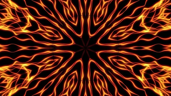 Абстрактный калейдоскопический фон пламени — стоковое фото