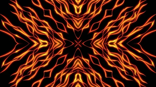 Abstract kaleidoscopic flame background — Stock Photo, Image