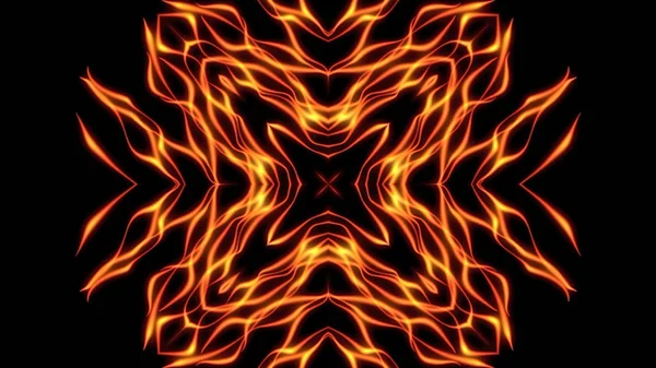 Abstract kaleidoscopic flame background — Stock Photo, Image