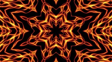 Soyut kaleydoskopik alev arka plan iyi tv şovları, konserler, müzik korumaları için uygundur 