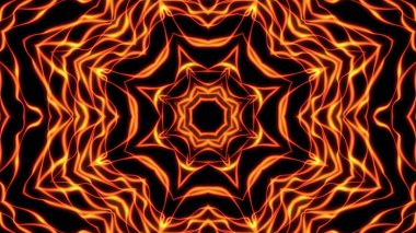 Soyut kaleydoskopik alev arka plan iyi tv şovları, konserler, müzik korumaları için uygundur 